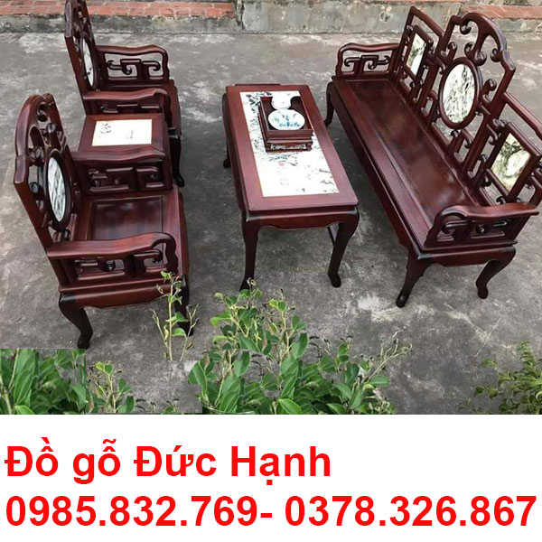 Bàn ghế gỗ phòng khách tại bắc từ liêm