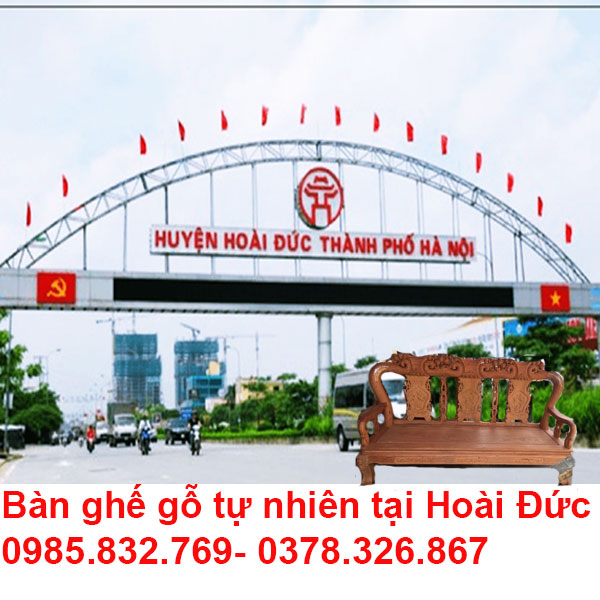 Bàn ghế gỗ tự nhiên tại Hoài Đức