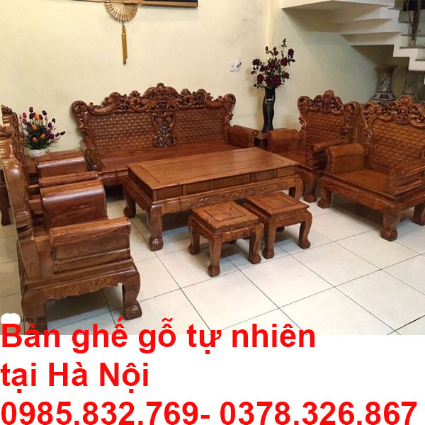 Bàn ghế gỗ tự nhiên tại Hà Nội